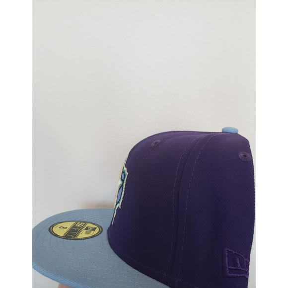 Houston Astros Hat Cap 45 Years Patch Purple Blue Size 8 New Era - Picture 4 of 7